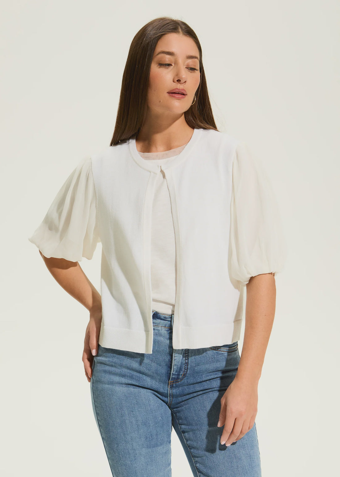 FDJ Elbow Sleeve Cardigan