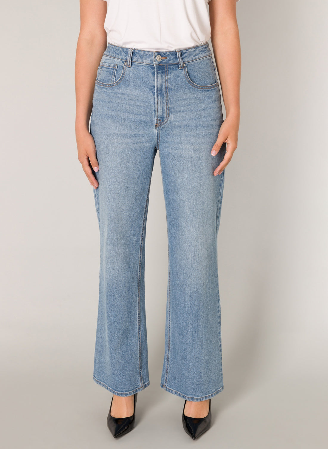 Amy High Rise, Wide Leg Jean