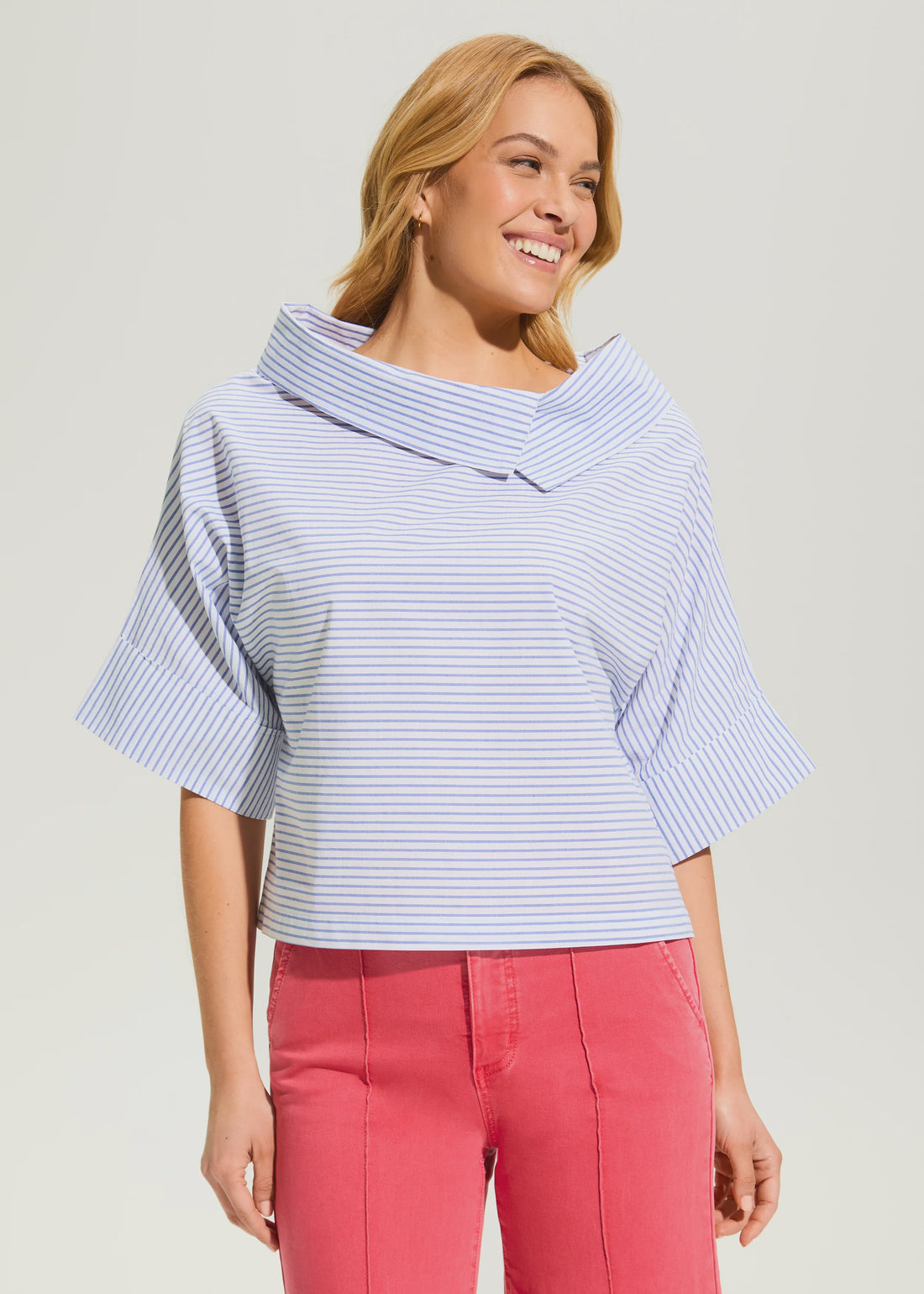 FDJ Poplin Crossover Top