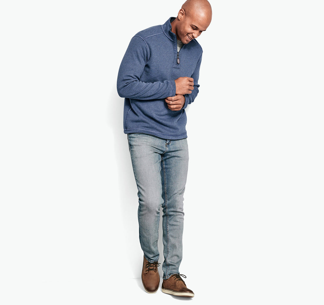 Reversible Quarter-Zip Sweater