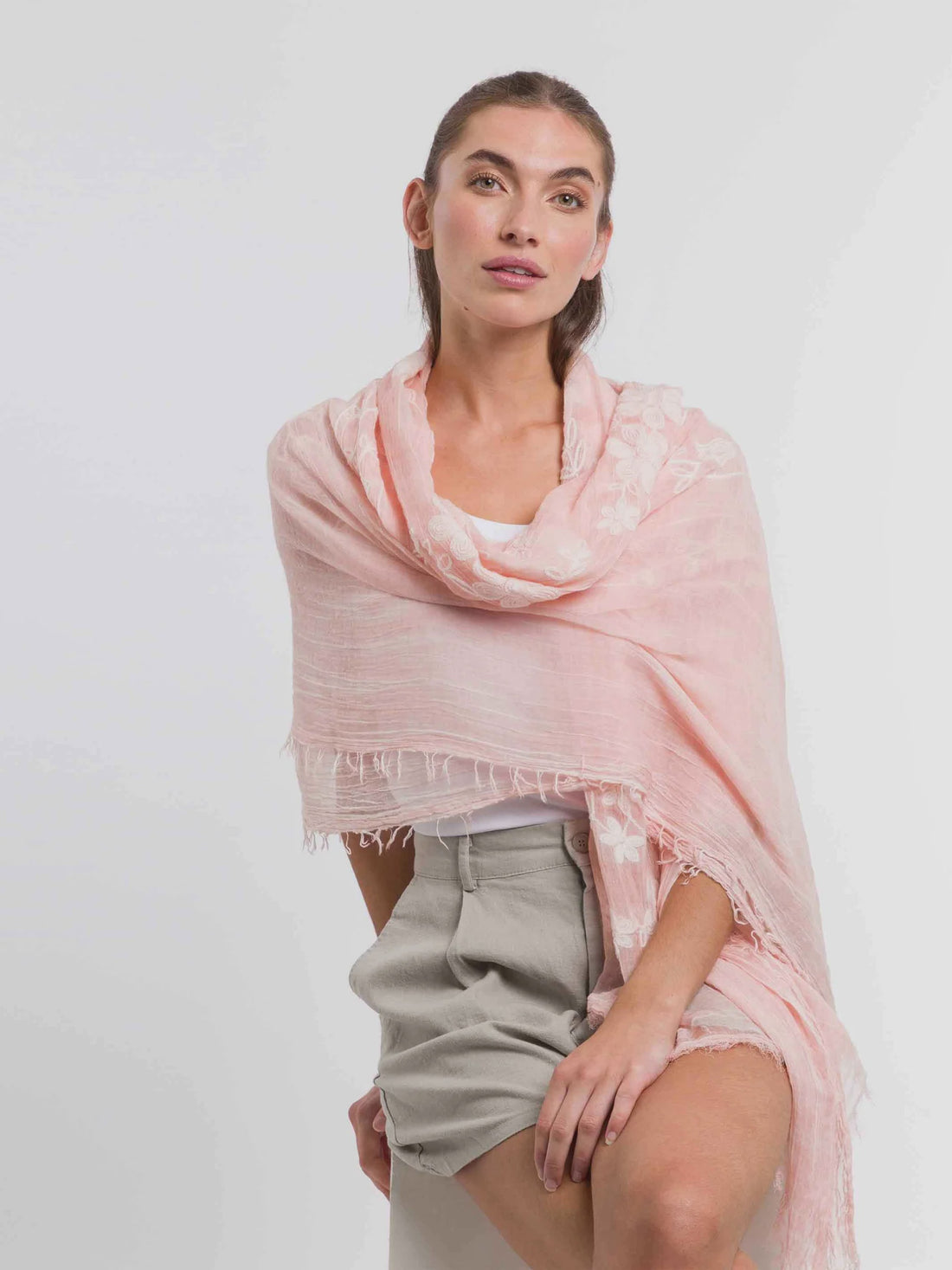 Fraas Floral Embroidered Stole