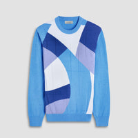 Argyle Cotton Silk Sweater
