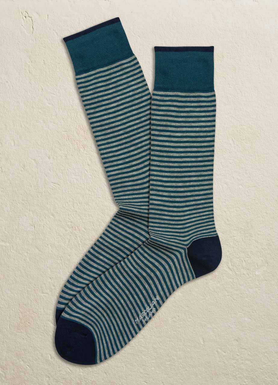 Palio Stripe Pima Cotton Socks