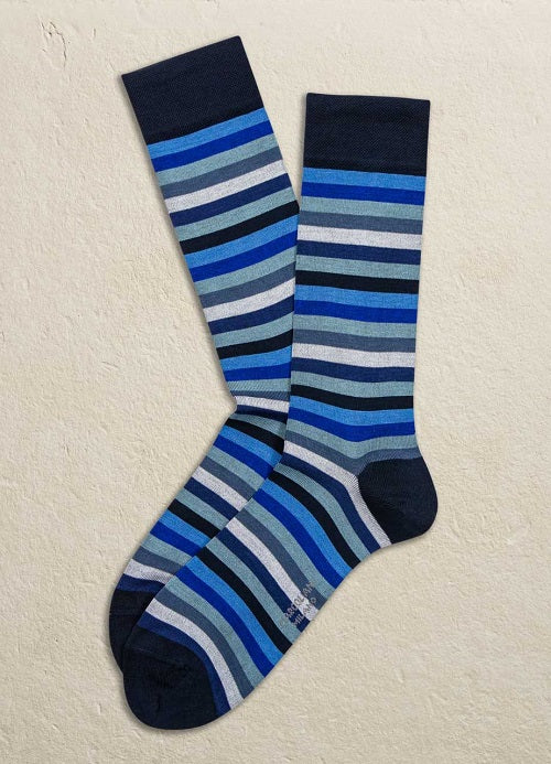 Rainbow Stripe Pima Cotton Socks