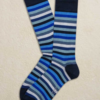Rainbow Stripe Pima Cotton Socks
