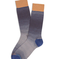 Shaded Stripe Pima Cotton Socks