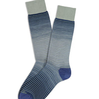 Shaded Stripe Pima Cotton Socks