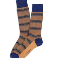 Pique Stipe Pima Cotton Socks