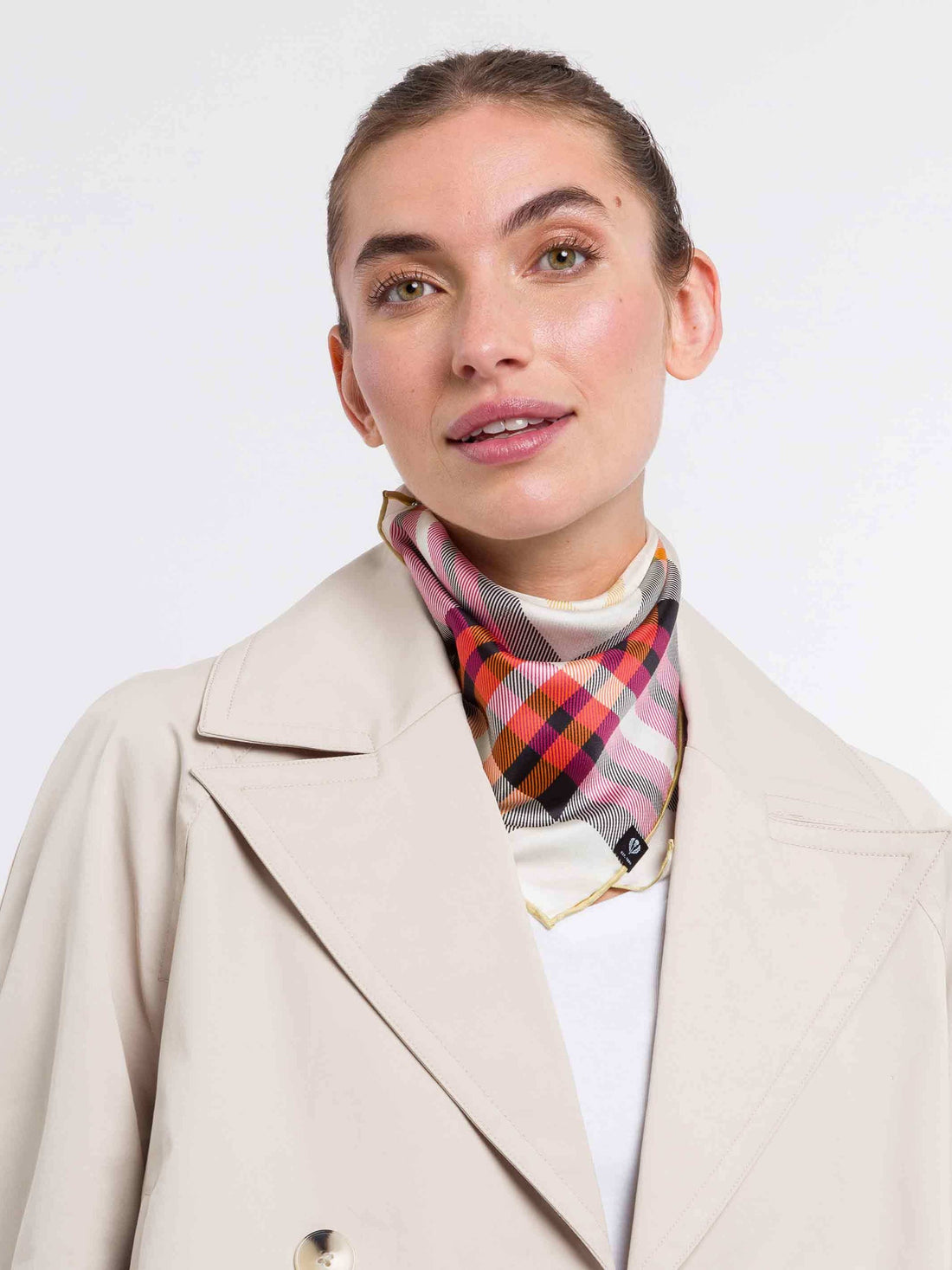 Pure Silk Plaid Neckerchief