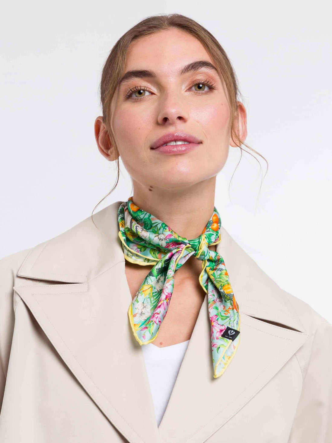 Pure Silk Jungle Print Scarf