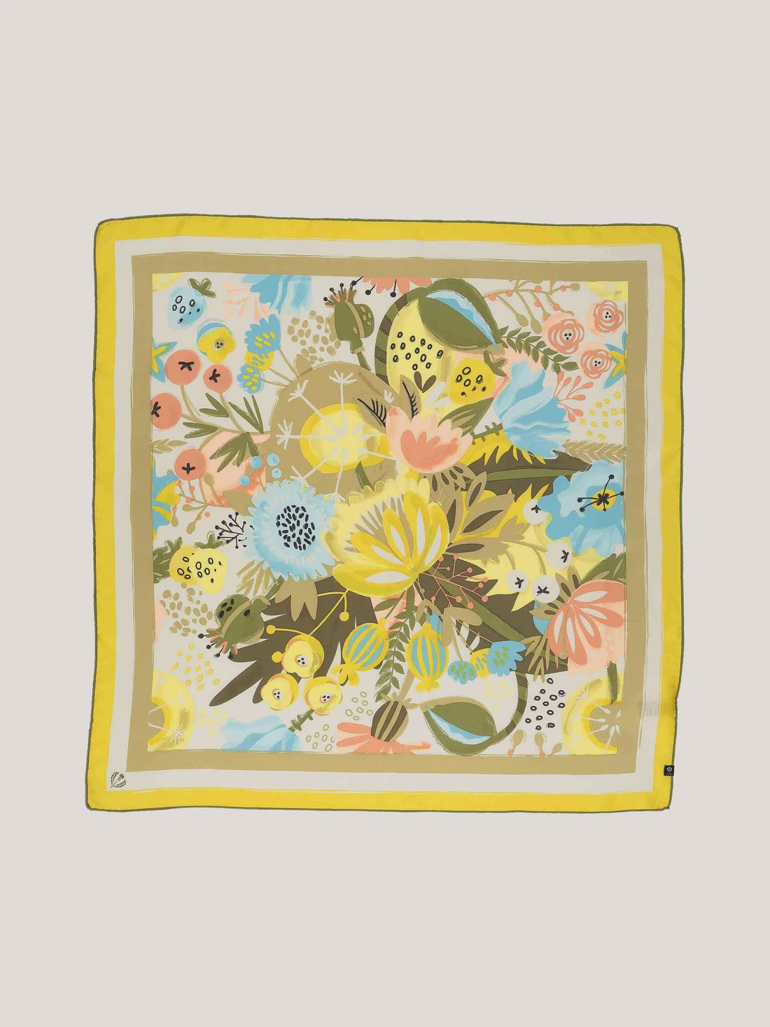 Silk Floral Scarf
