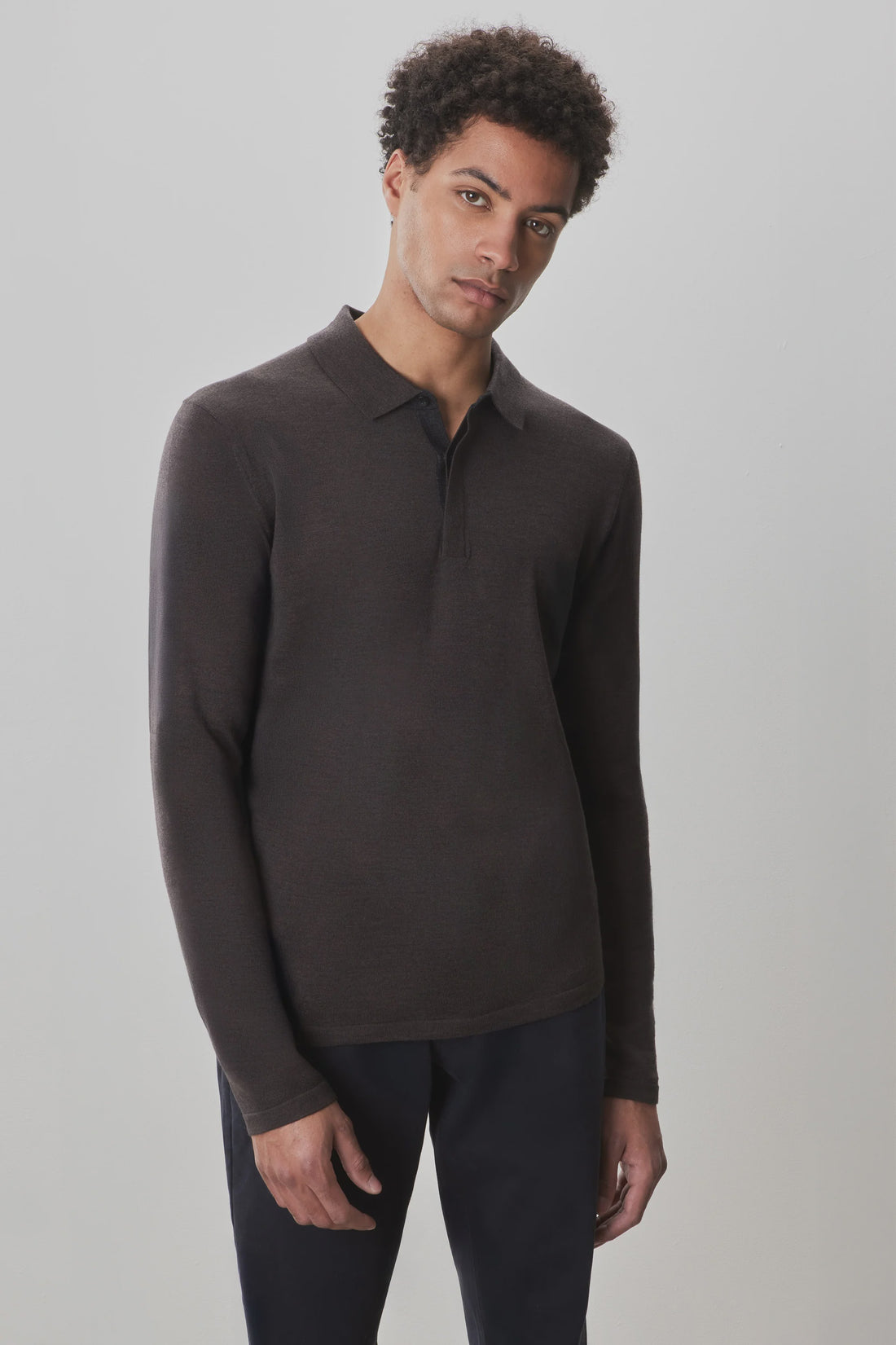 Thomas L/S Merino Polo