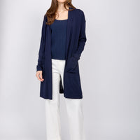 Drop Shoulder Long Sleeve Cardigan