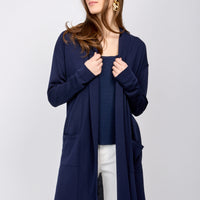 Drop Shoulder Long Sleeve Cardigan