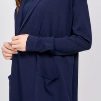 Drop Shoulder Long Sleeve Cardigan