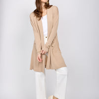 Drop Shoulder Long Sleeve Cardigan