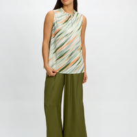 Sateen Sleeveless Top