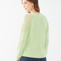 FDJ Pointelle V-Neck Sweater 1034624