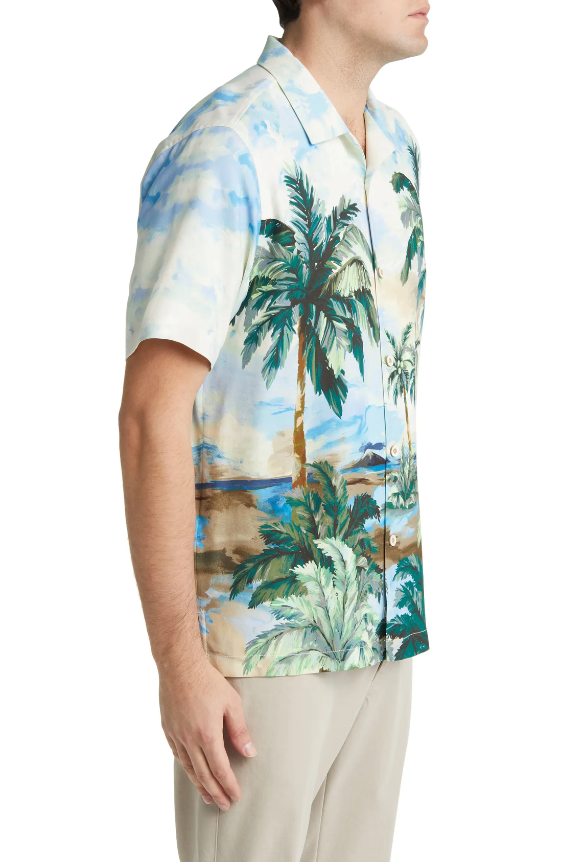 Palm Dreaming Floral Camp Shirt