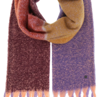 Large Colourblock Boucle Scarf