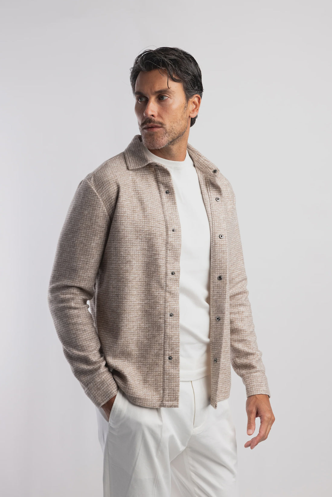 Capo Wool Blend Shacket M13