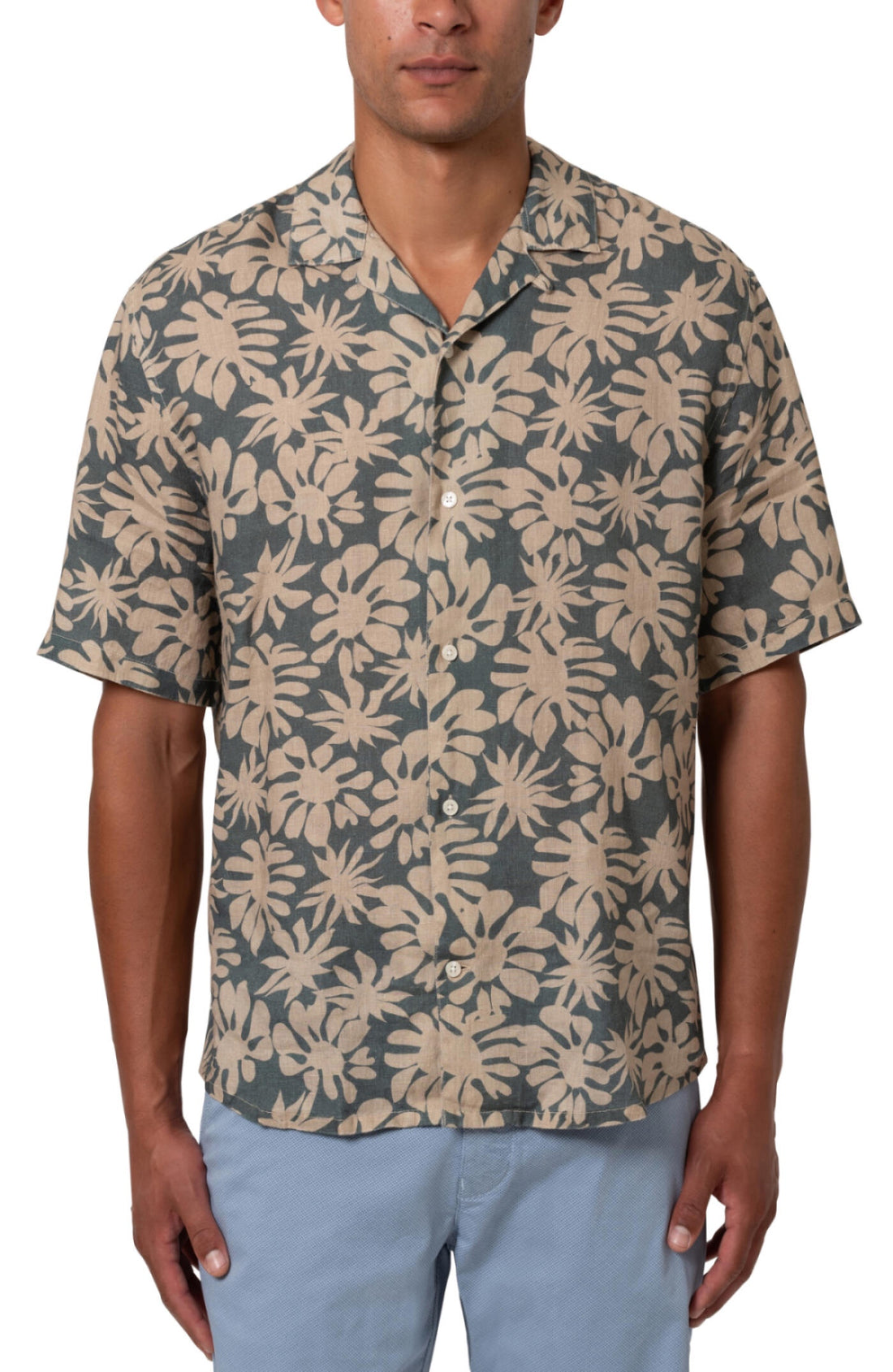 Heritage Bloom Linen S/S Camp Shirt