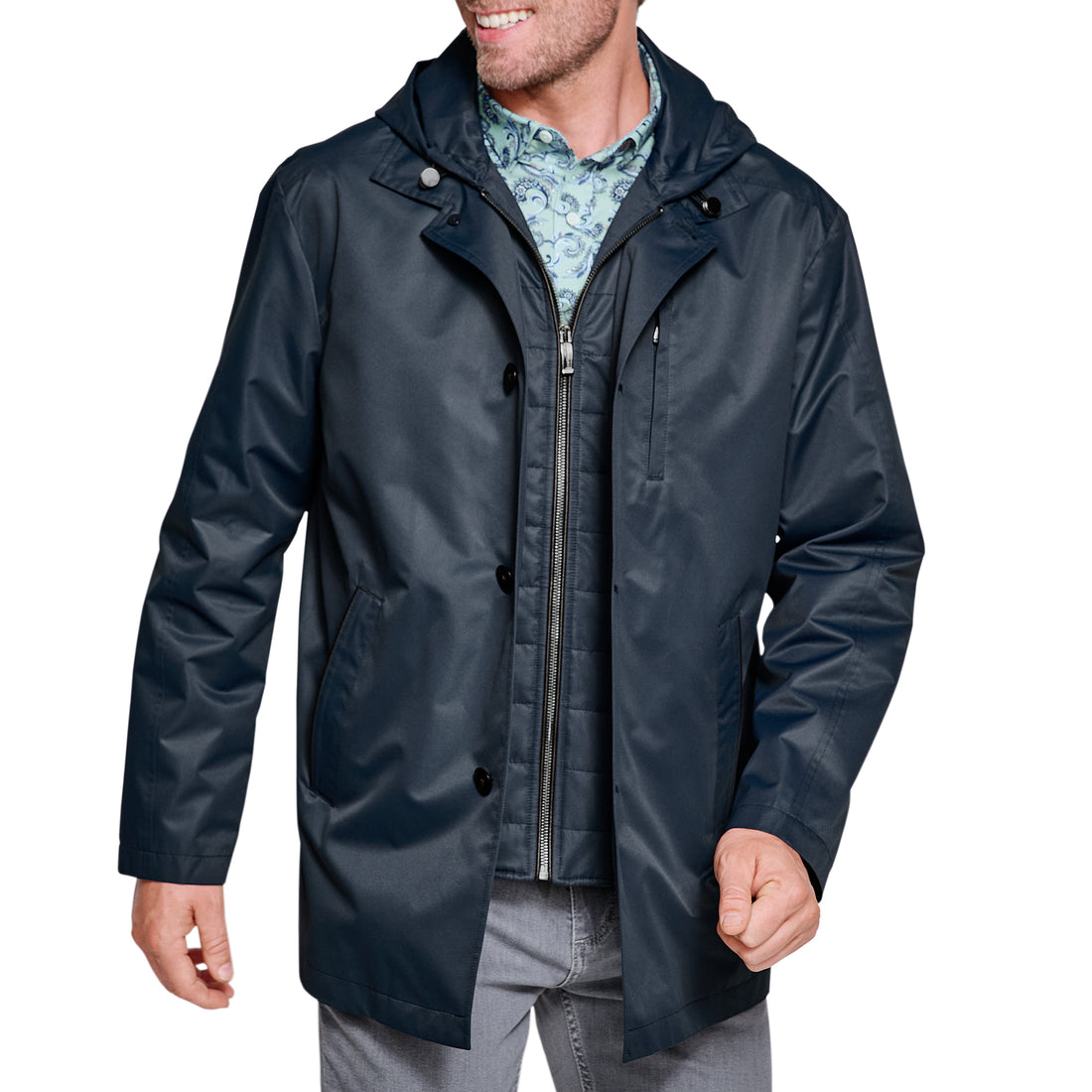Upton Hooded Raincoat