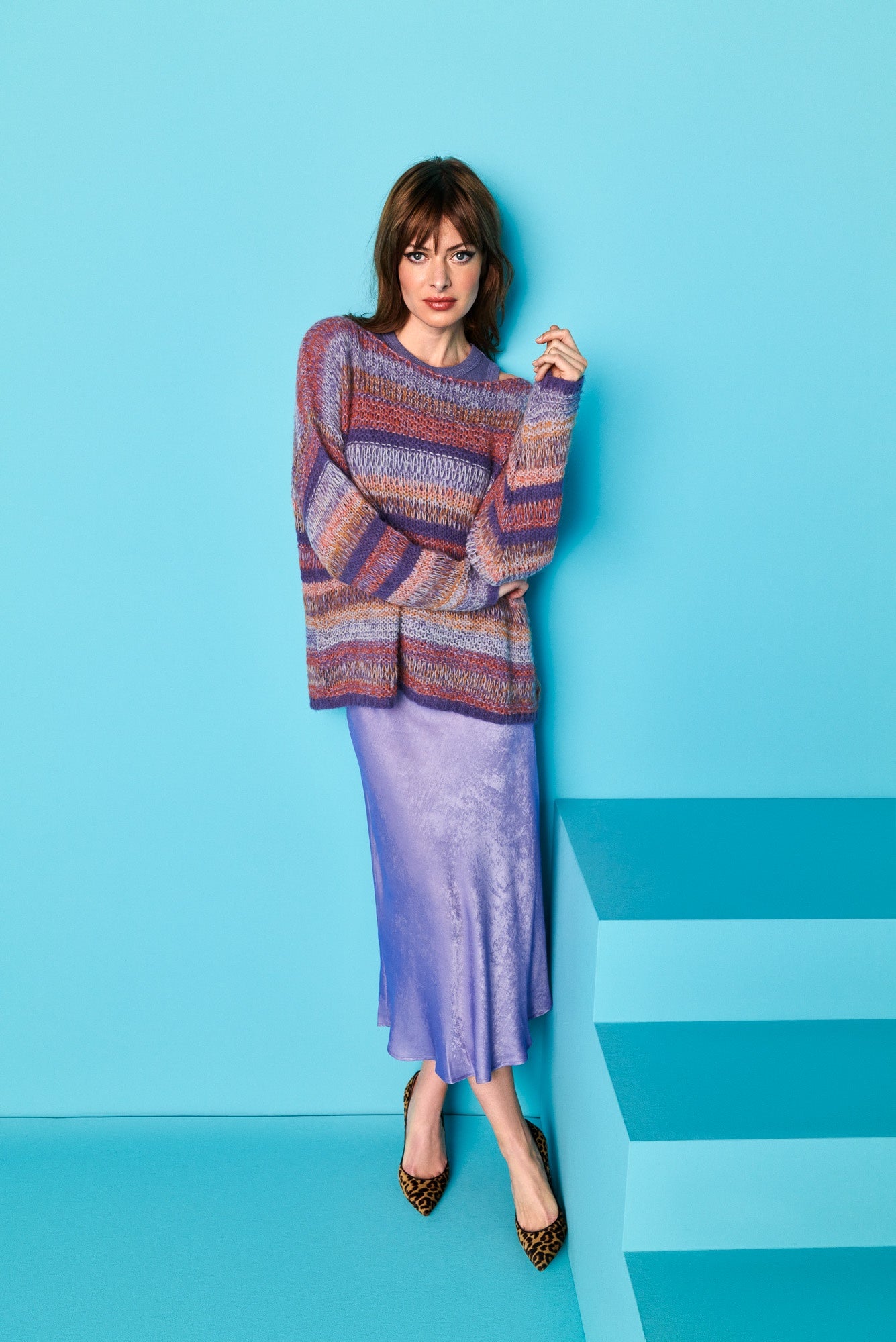 Purple skirt for woman top