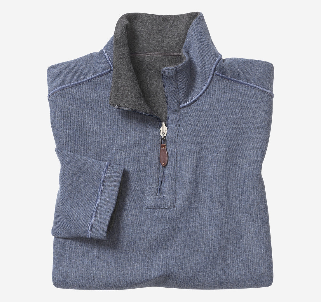 Reversible Quarter-Zip Sweater