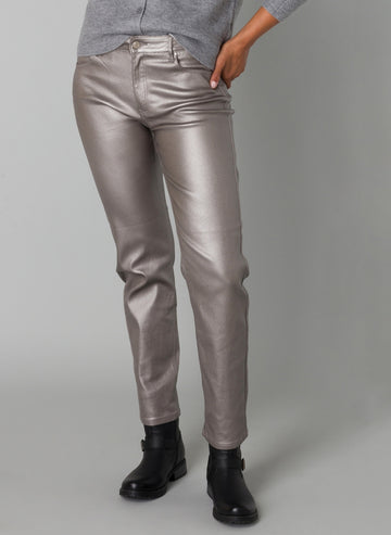 Oelkje Metallic Straight Leg Pant