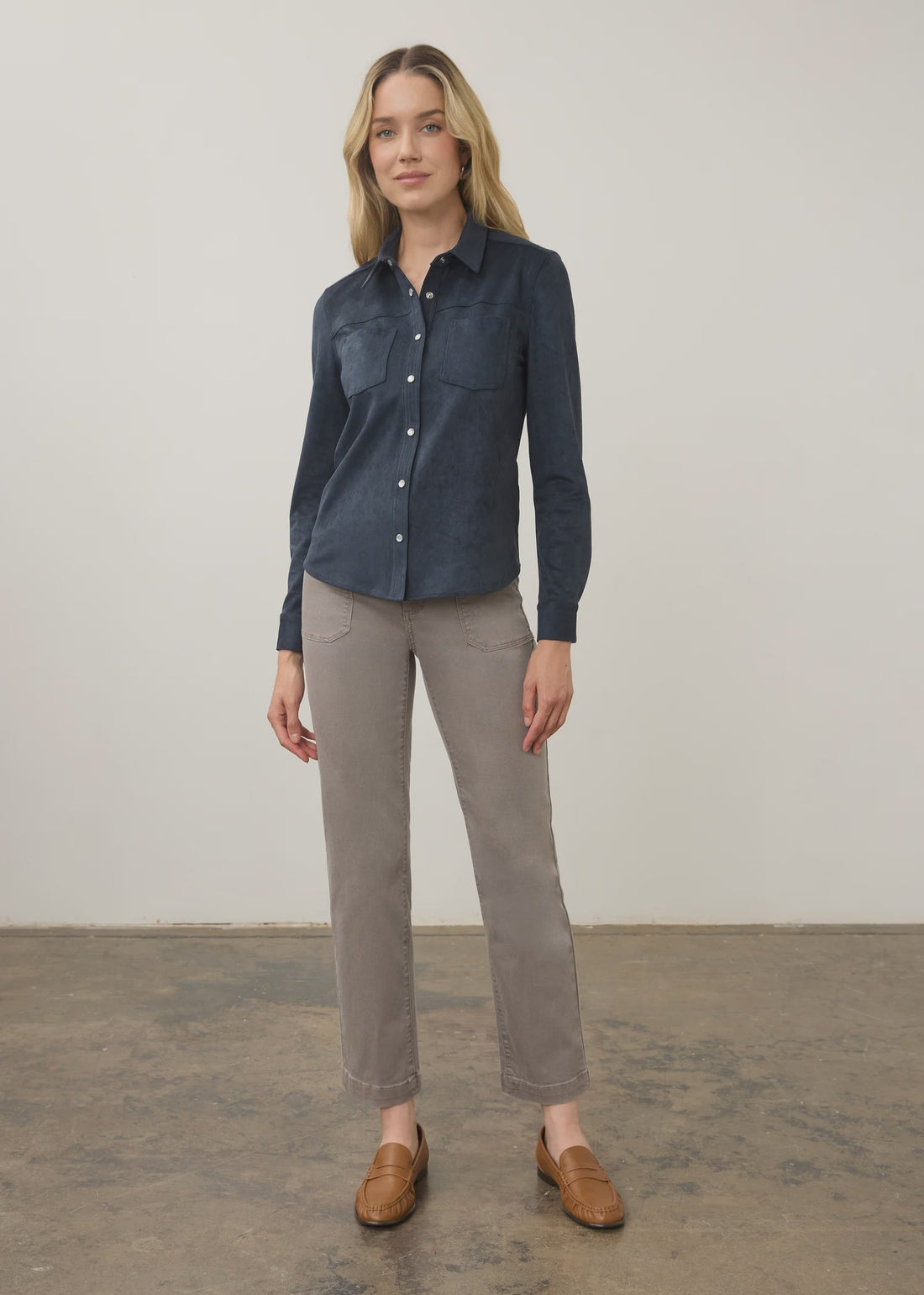 FDJ Faux Suede Top