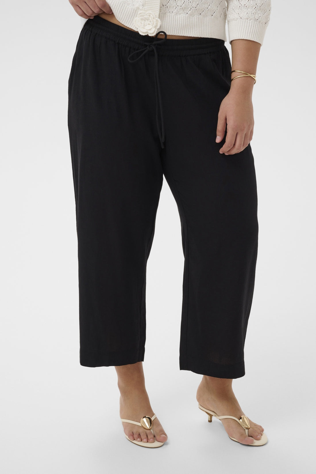 KC-Mille Cropped Linen Pant