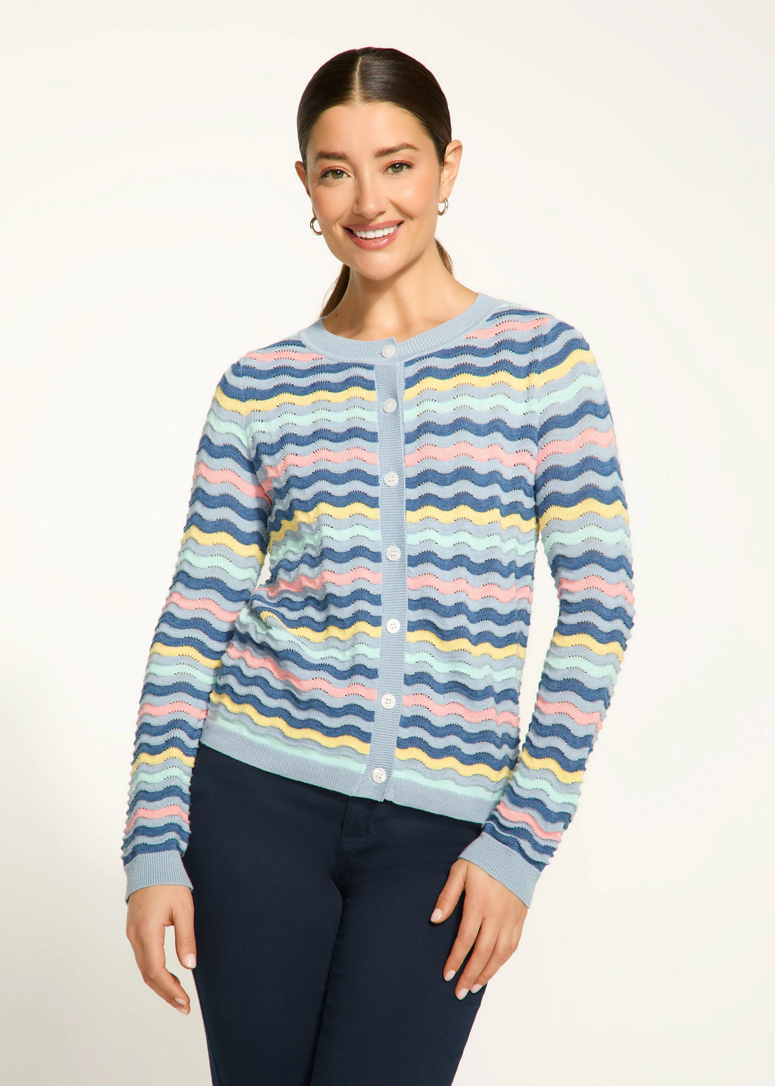 FDJ Wave Stitch Cardigan