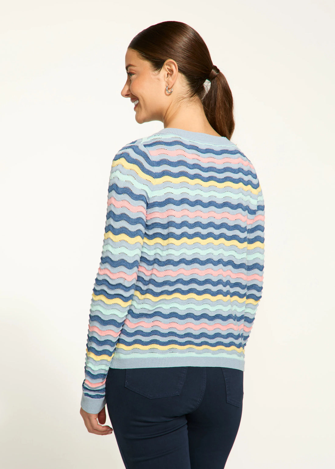 FDJ Wave Stitch Cardigan