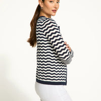 FDJ Wave Stitch Cardigan