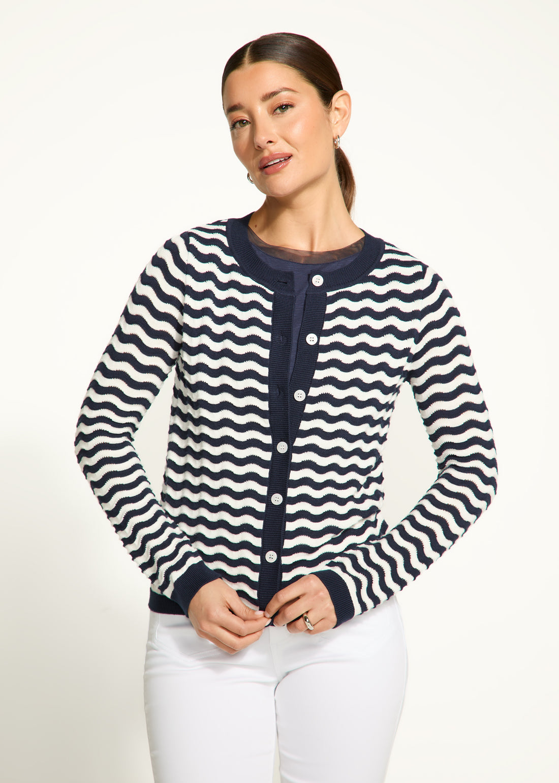 FDJ Wave Stitch Cardigan