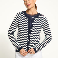 FDJ Wave Stitch Cardigan