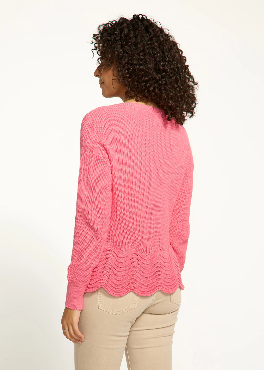 FDJ Scalloped Hem Sweater