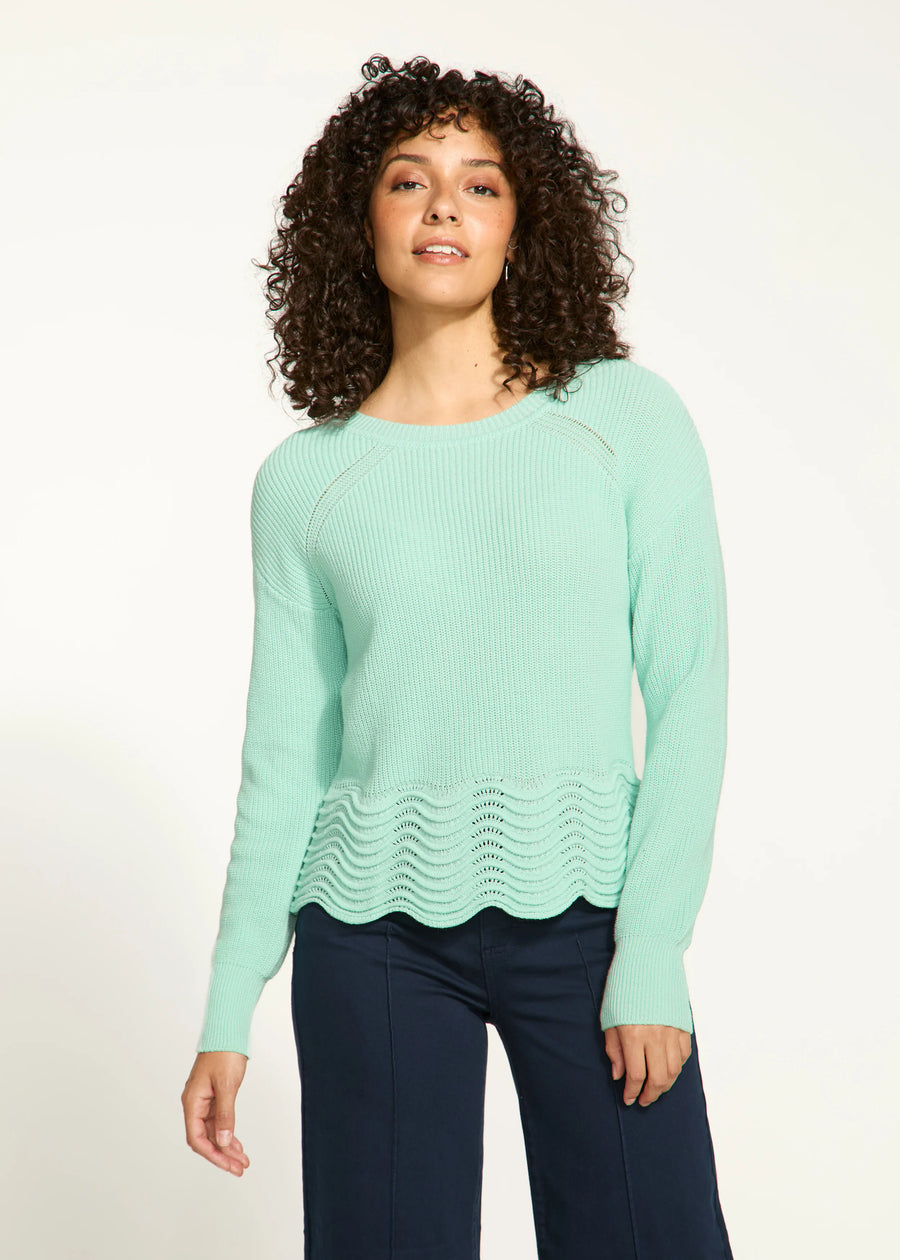 FDJ Scalloped Hem Sweater