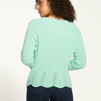 FDJ Scalloped Hem Sweater