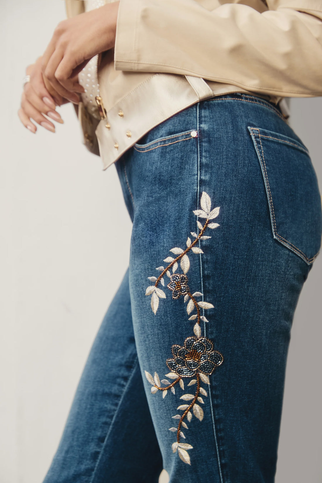 Frank Lyman Embellished Denim 243459U