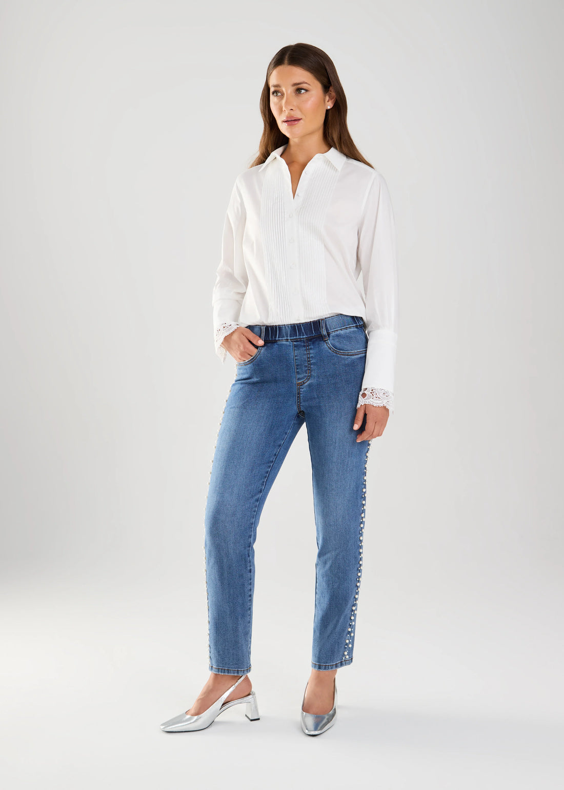 Pull On Pearl Ankle Denim