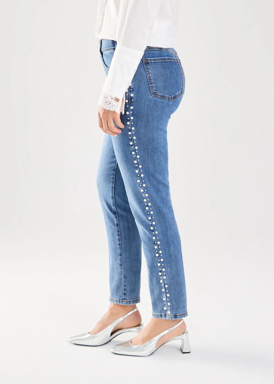 Pull On Pearl Ankle Denim