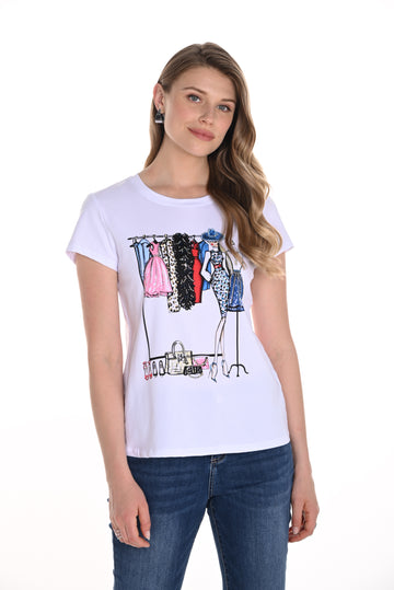 Frank Lyman Graphic TShirt 256736U