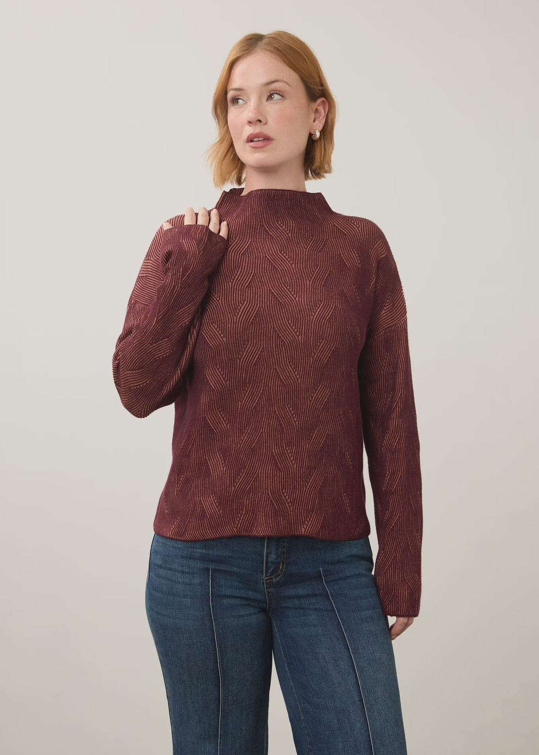 FDJ Funnel Neck Sweater