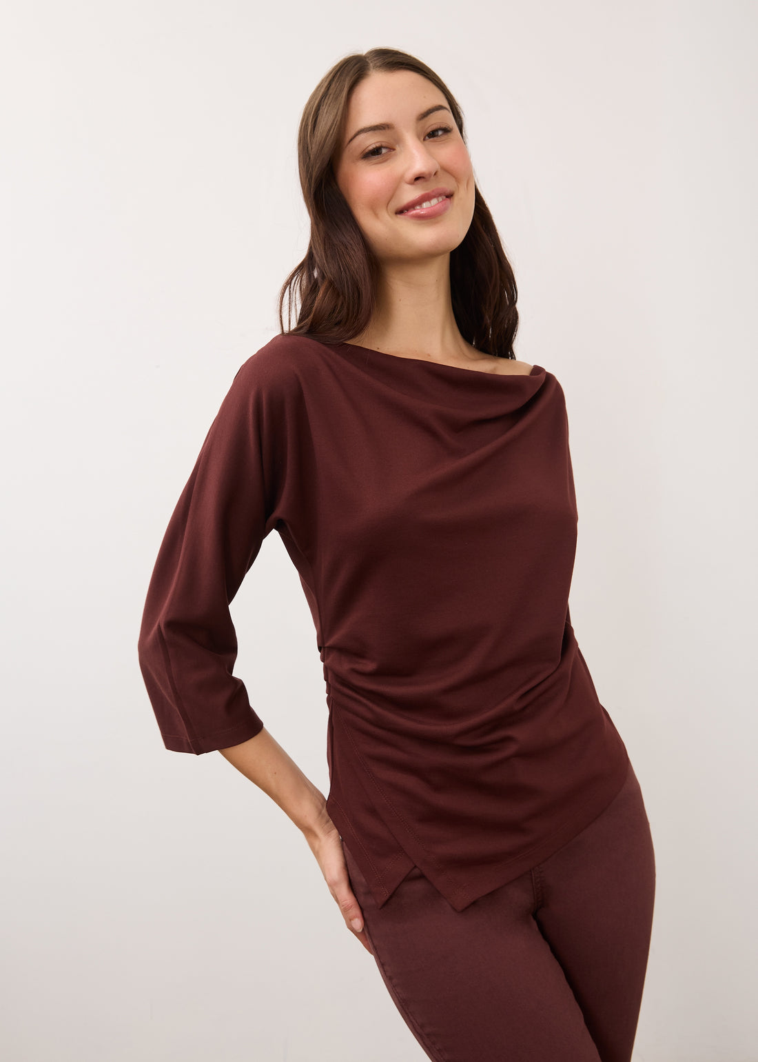 FDJ 3/4 Cowlneck Top 3810164