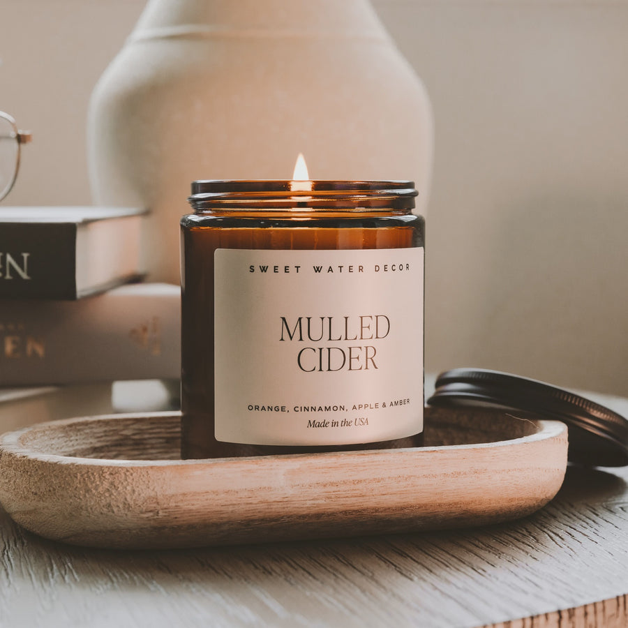 Mulled Cider 9oz Amber Soy Candle