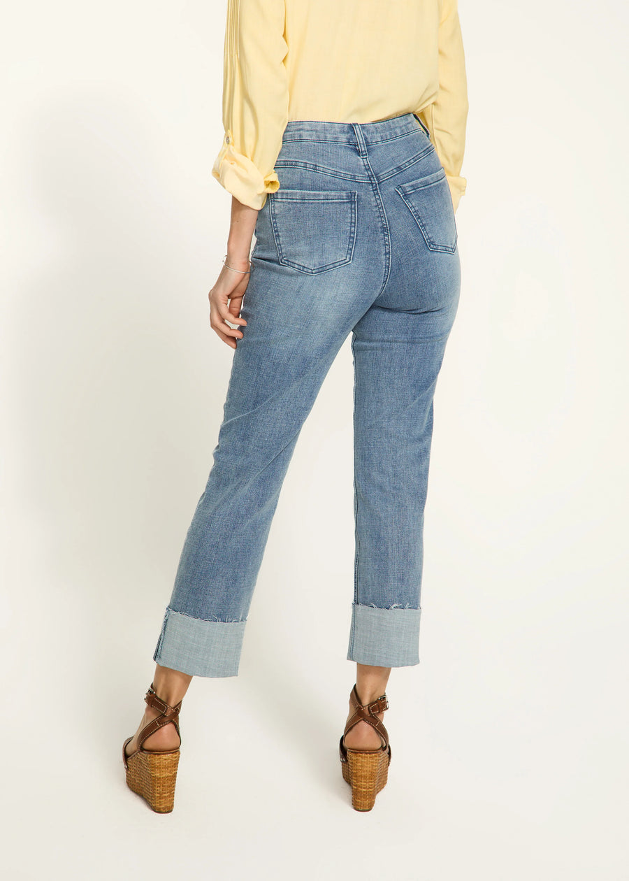 Suzanne Cuffed Crop Denim 6905809