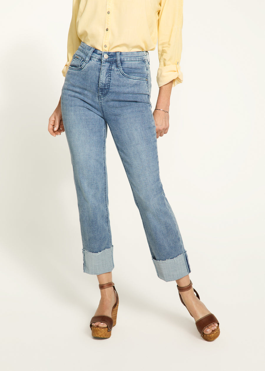 Suzanne Cuffed Crop Denim 6905809