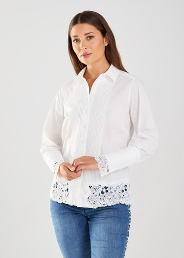 FDJ Lace Detail Blouse